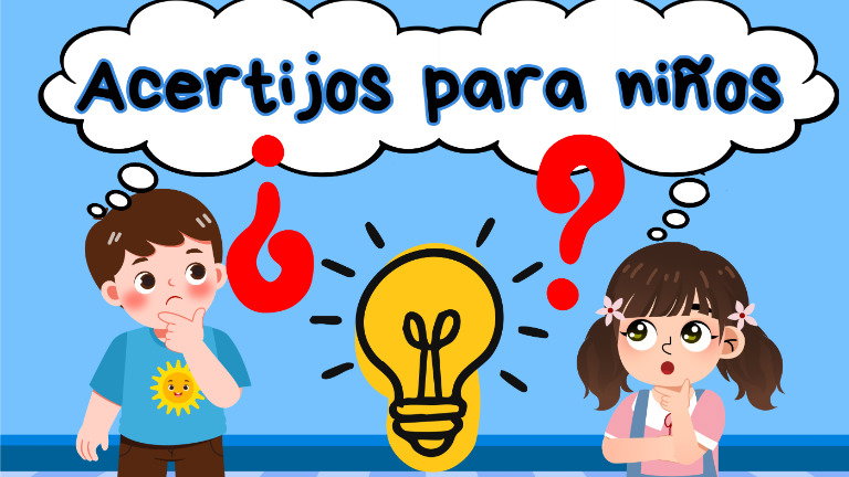 21 Acertijos para niños con respuesta
