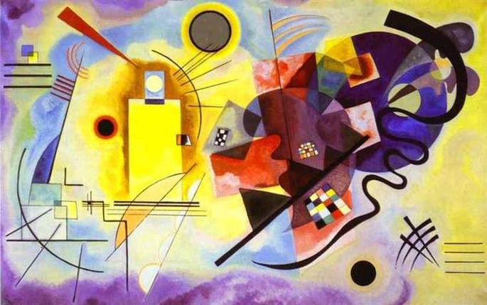 Amarillo, rojo y azul (1925) - Wassily Kandinsky