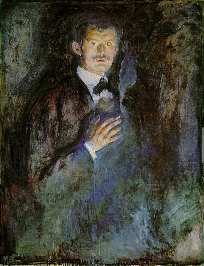 Autorretrato con cigarrillo, 1895