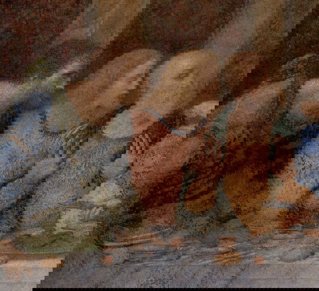 Detalle de La última cena.