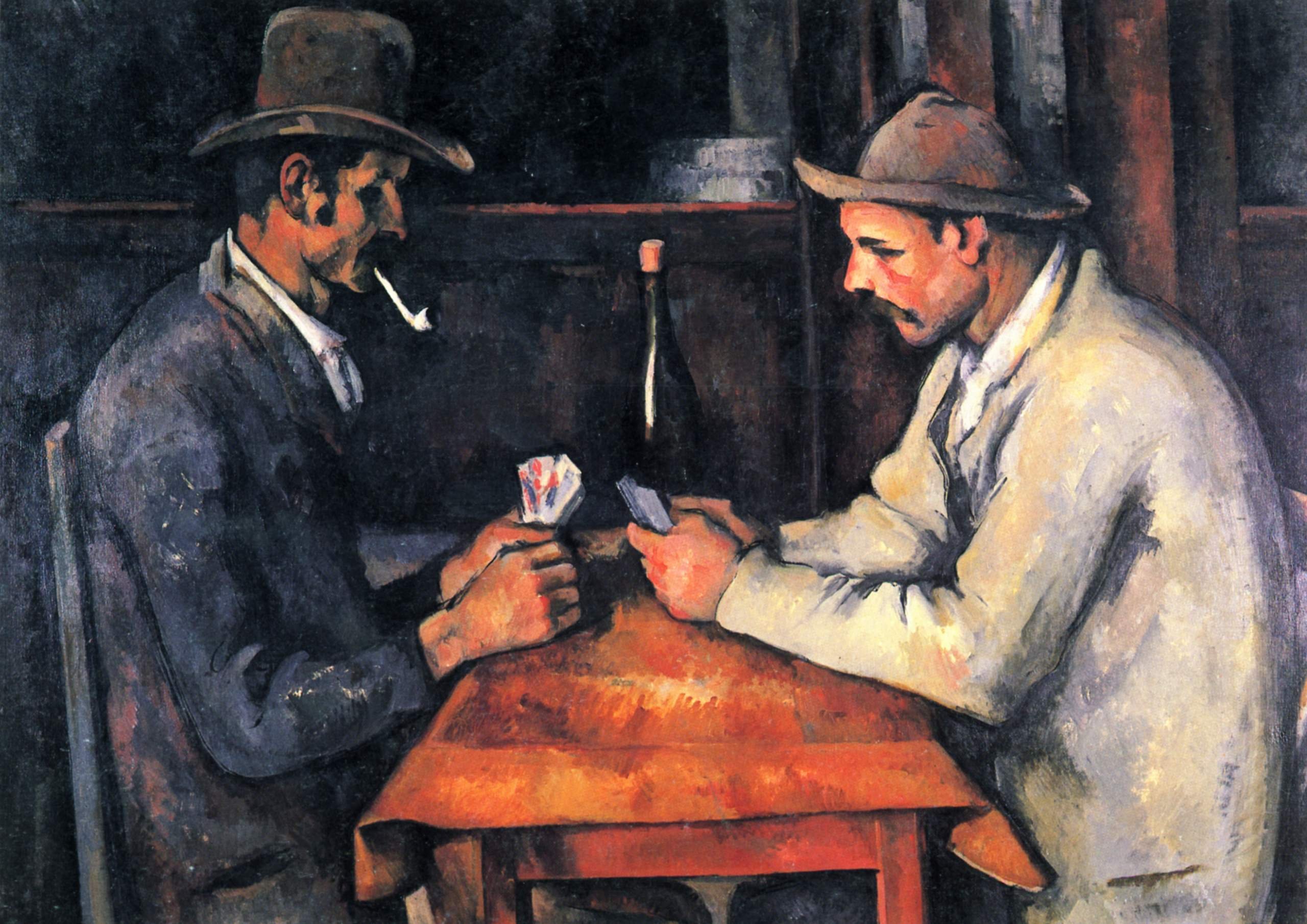 Los jugadores de cartas de Cezanne
