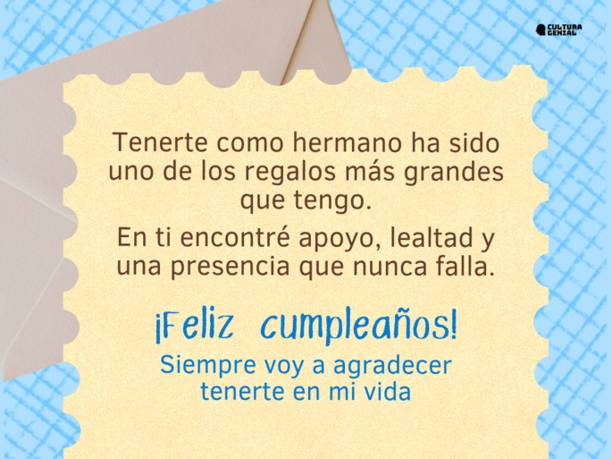 Carta para mi hermano en su cumpleaños 1