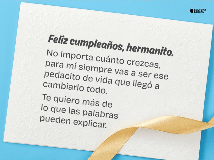 Carta para mi hermano en su cumpleaños 5