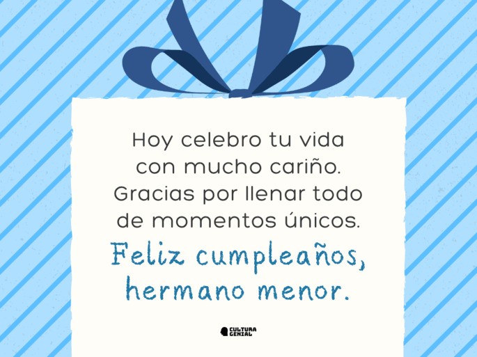 Carta para mi hermano en su cumpleaños 6