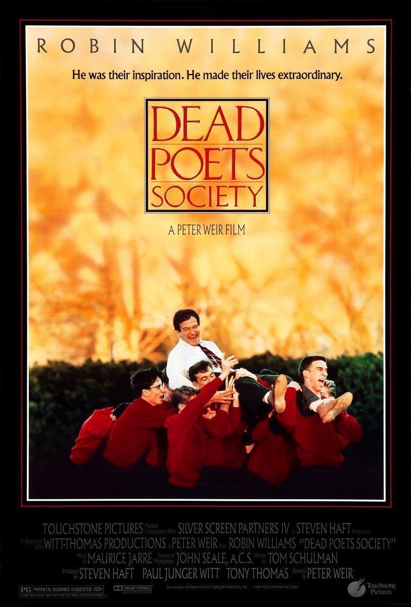 Cartel película La sociedad de los poetas muertos