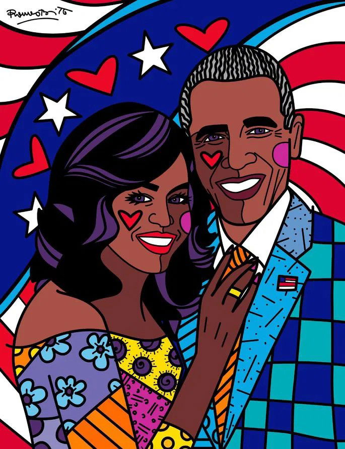 La pareja Obama