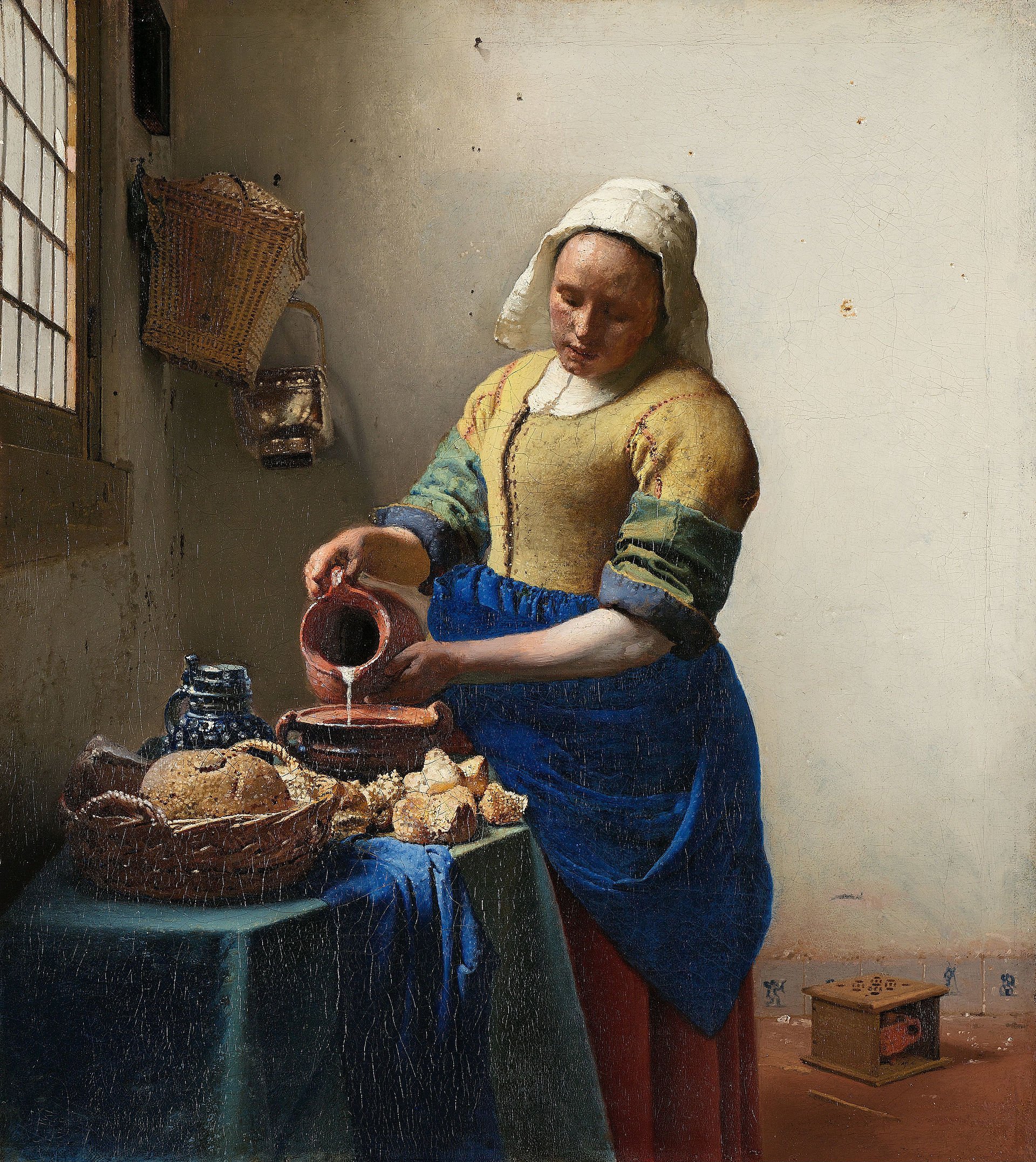 Criada con cántaro de leche de Johannes Vermeer