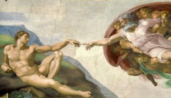Fresco La creación de Adán de Miguel Ángel