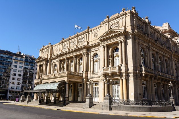Fachada del Teatro Colón de Buenos Aires