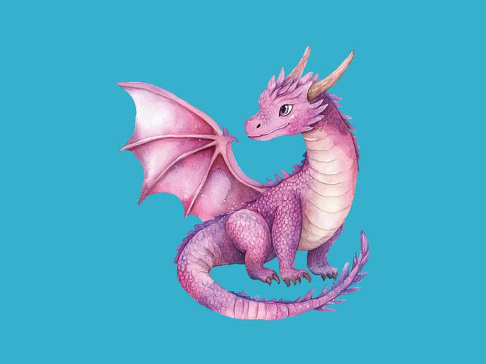 Dragón morado