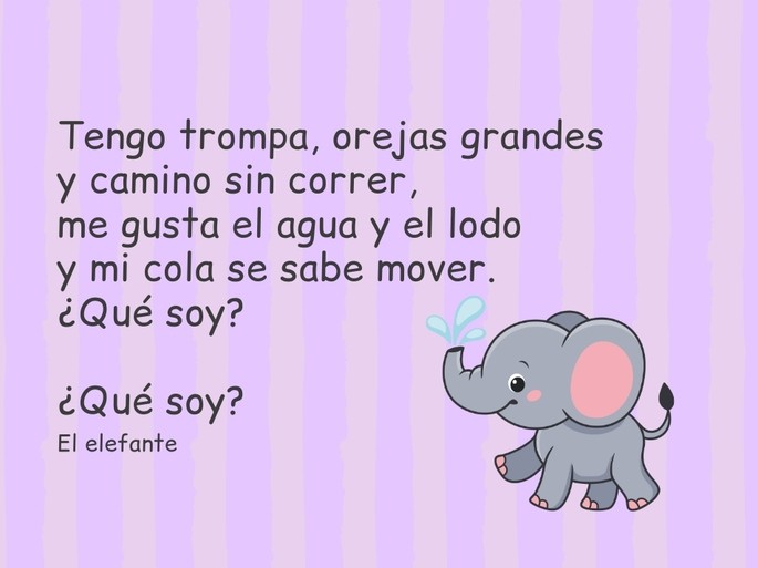 Adivinanzas para niños: el elefante