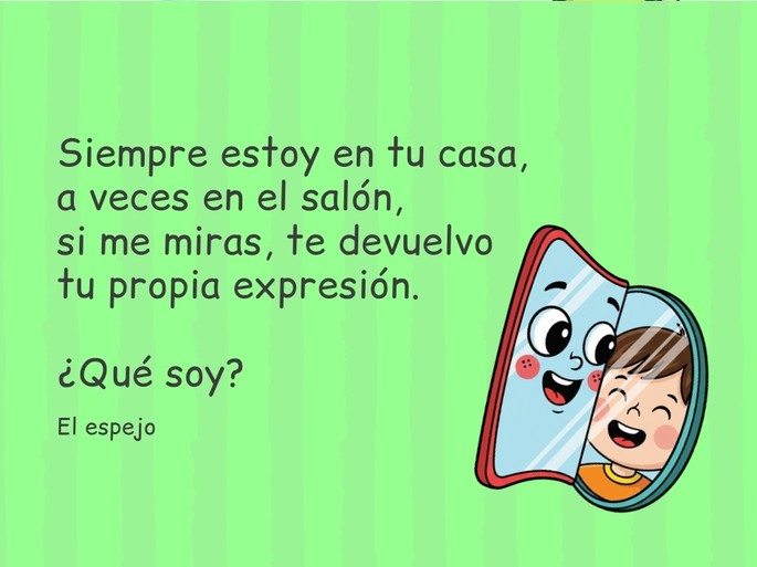 Adivinanzas para niños: el espejo