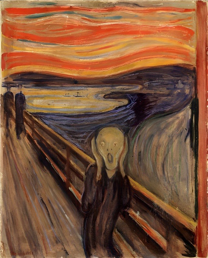 El grito (1893) Edvard Munch