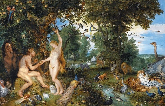 El jardín del Edén de Peter Paul Rubens y Jan Brueghel el Viejo.
