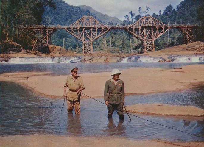 Fotograma de la película El puente sobre el río Kwai
