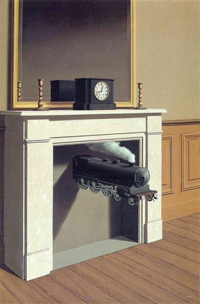 El tiempo perforado René Magritte 1938