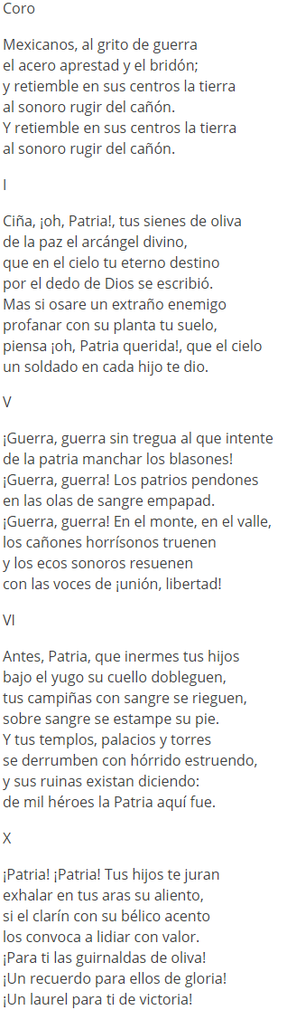 himno nacional mexicano