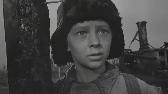 Fotograma de la película La infancia de Iván