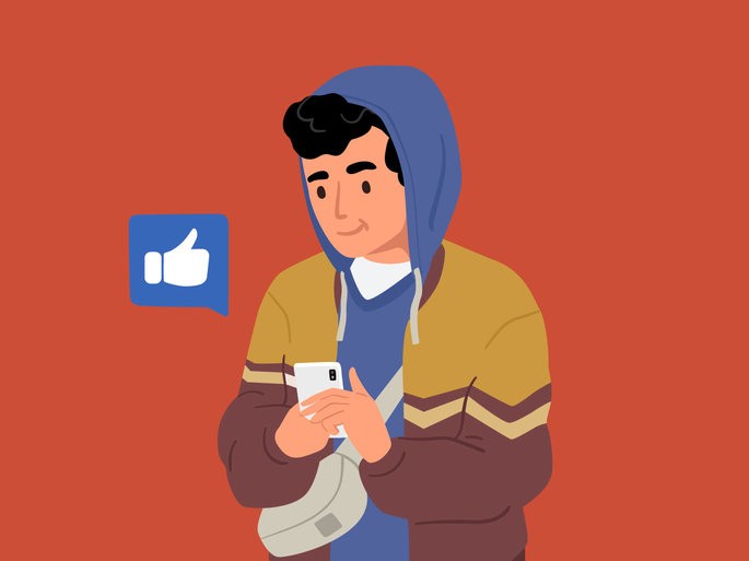 Adolescente en el celular