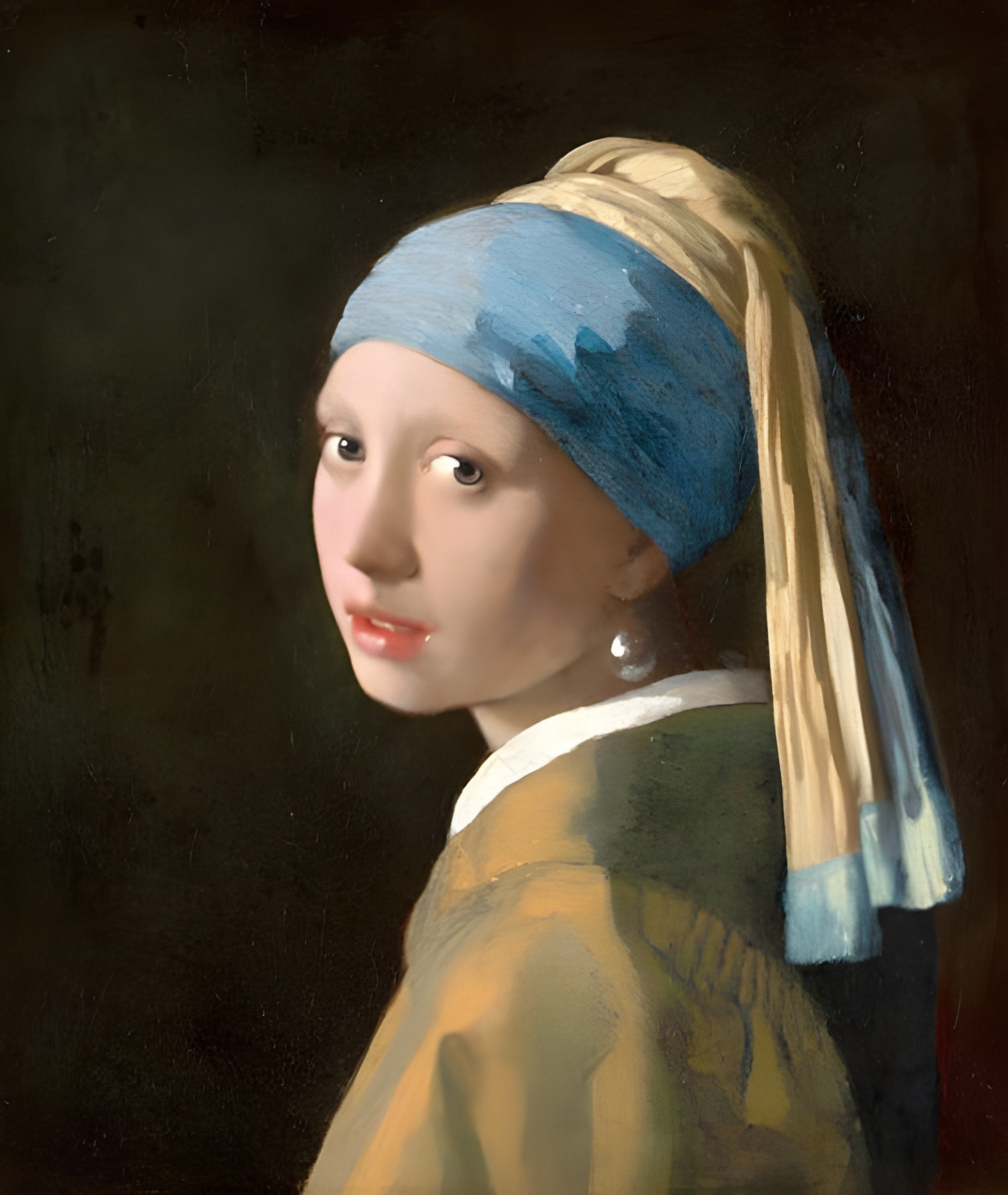 La joven de la perla de Johannes Vermeer