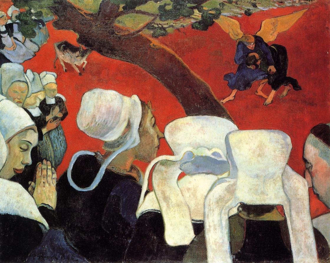 La visión tras el sermón - Paul Gauguin