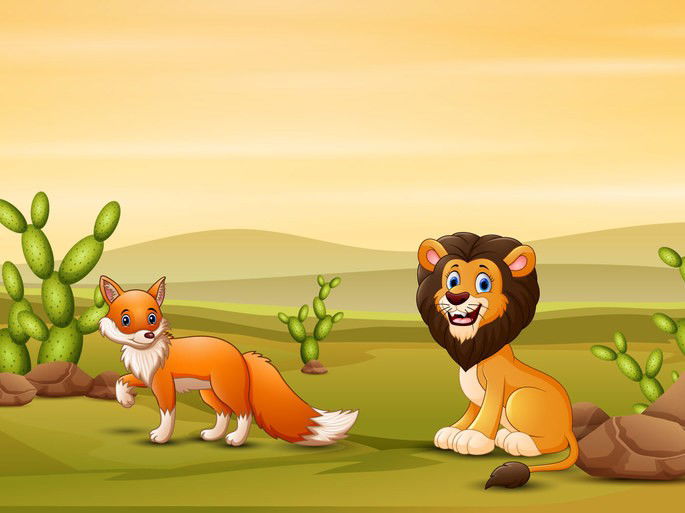 Fábula zorra y león