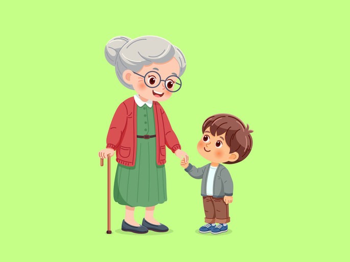 Niño y abuela