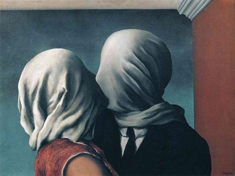 Los amantes René Magritte
