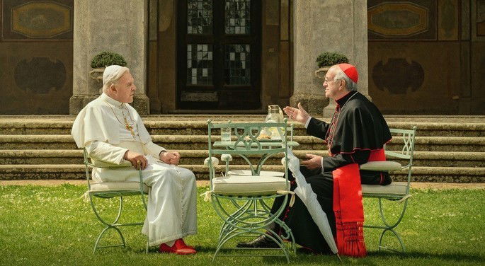 Fotograma de la película Los dos Papas