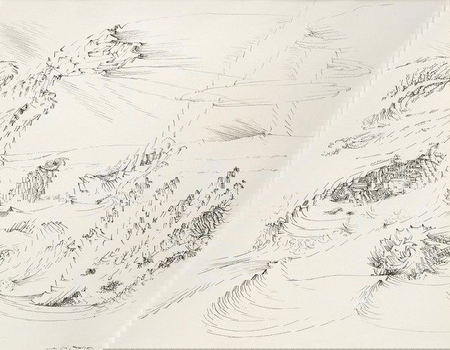 La mer se retire (O mar se retira) 1941 - André Masson