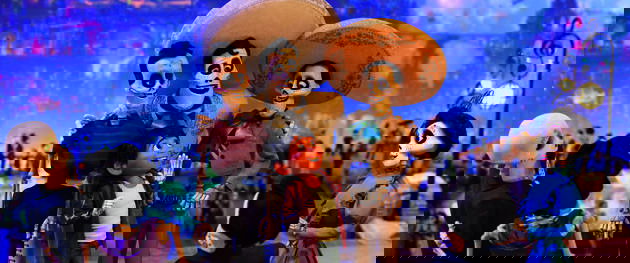 ernesto de la cruz con Miguel