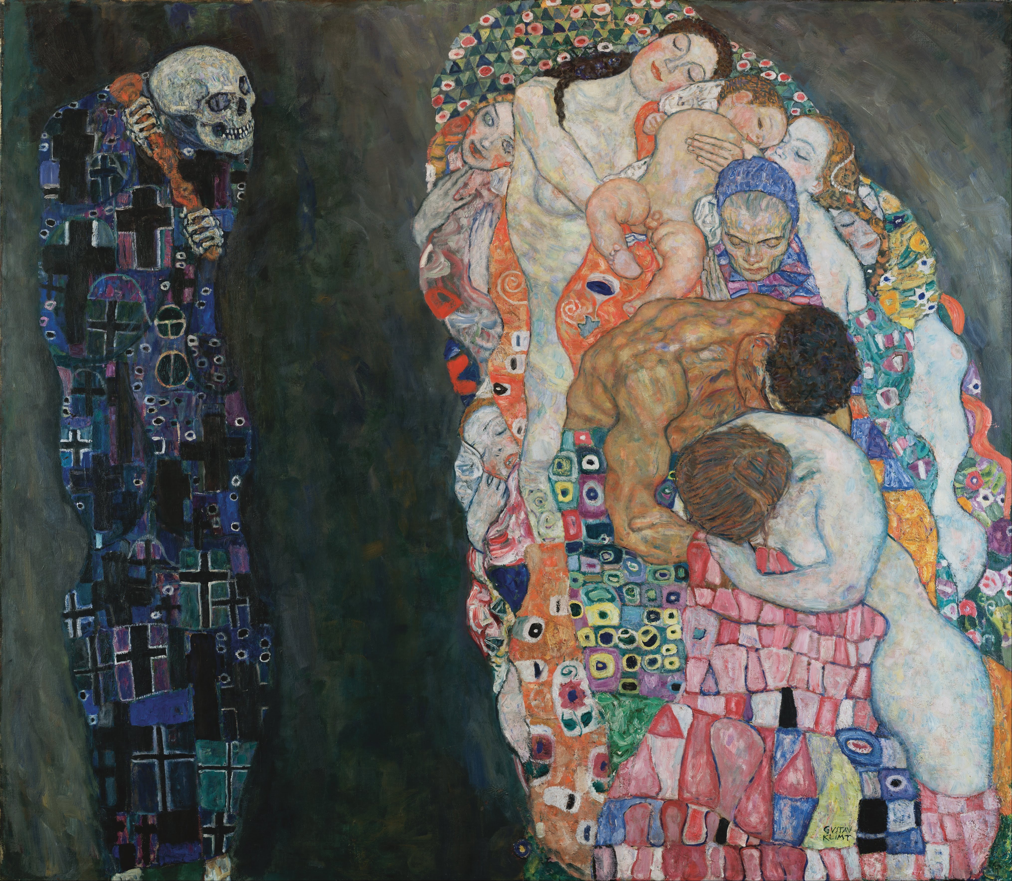 Muerte y vida 1916 Gustav Klimt