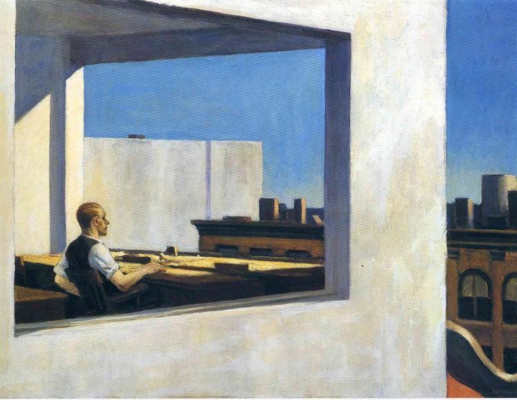 Oficina en una ciudad pequeña Edward Hopper
