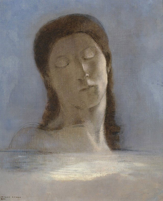 Los ojos cerrados de Redon