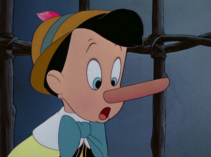 Fotograma de la película Pinocho de Disney