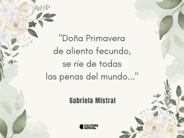 Poema Doña Primavera Gabriela Mistral