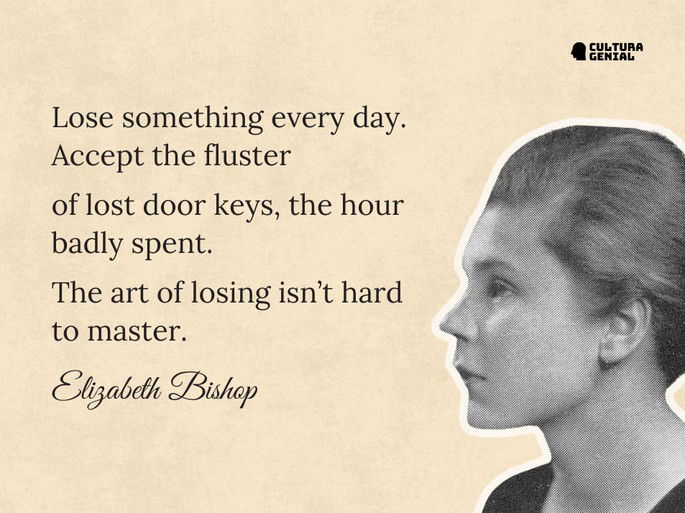 One art Elizabeth Bishop