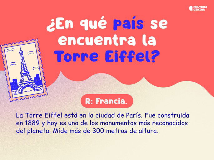 Preguntas de cultura general para niños 6