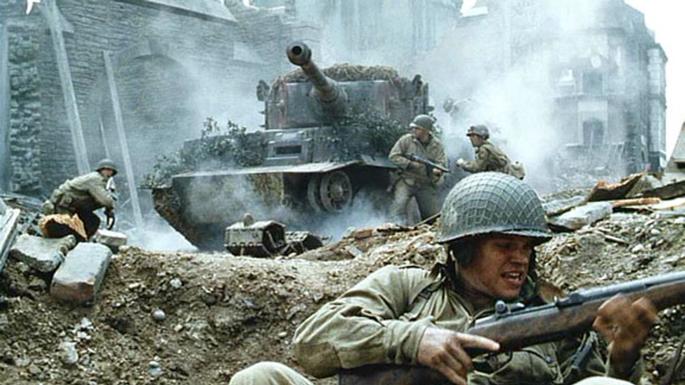 Fotograma de la película Salvar al soldado Ryan