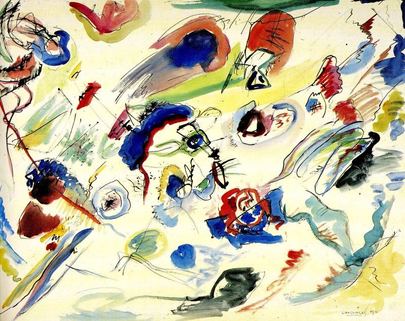 Sin título (primera acuarela abstracta) 1913 Wassily Kandinsky