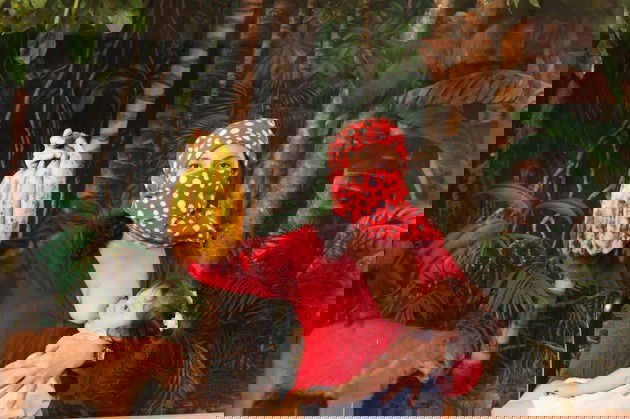 Argelia Bravo: Terrorista amamantando. De la serie Todos somos terroristas.