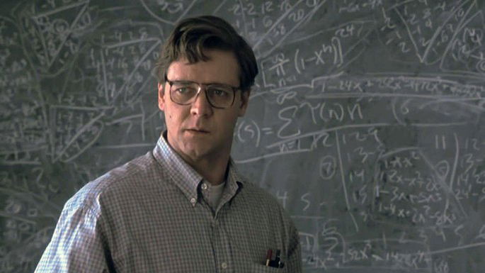 Fotograma de la película Una mente brillante