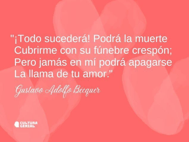 Versos Gustavo Adolfo Bécquer