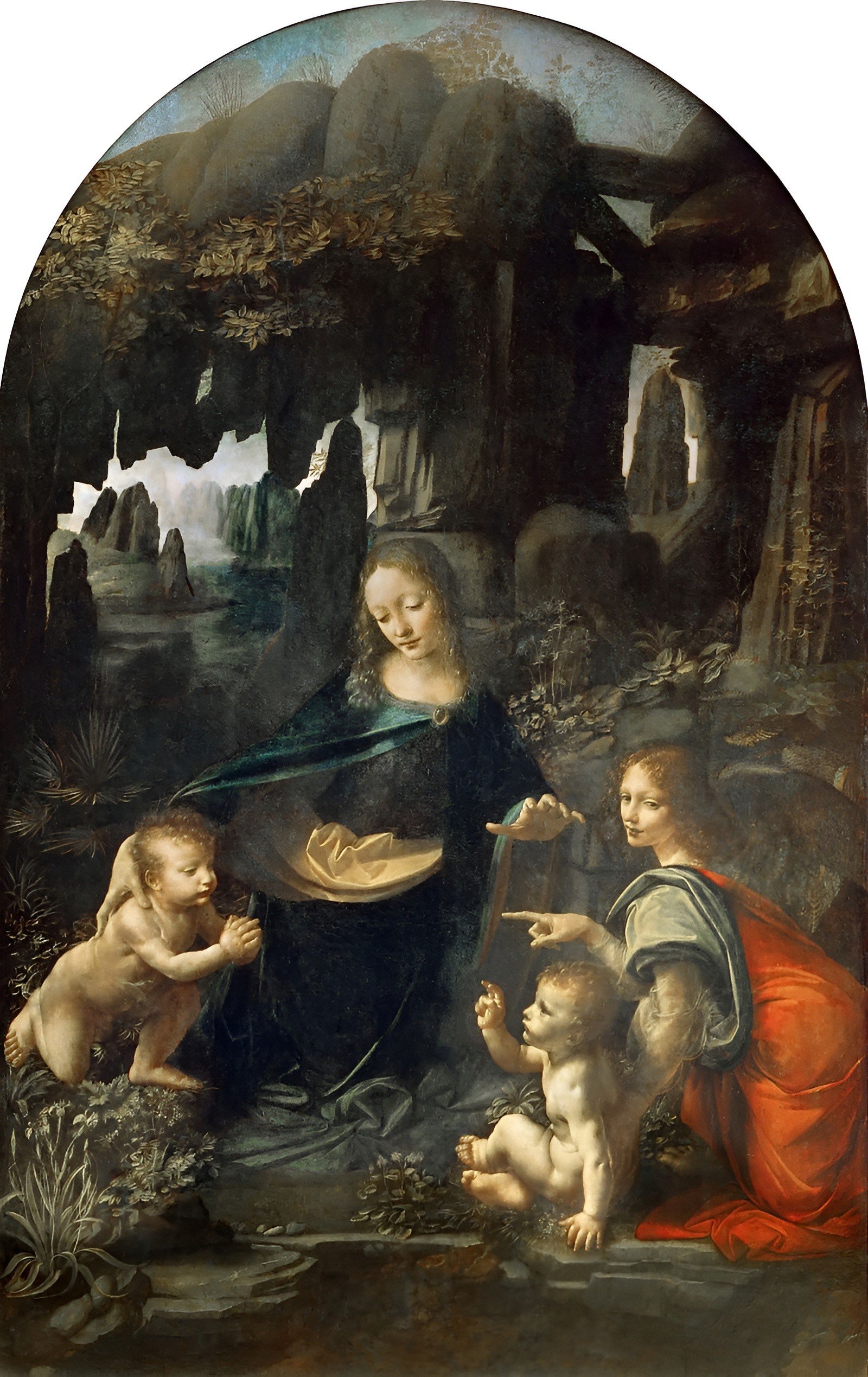 Virgen de las rocas Louvre