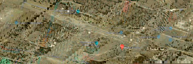 vista aérea teotihuacán