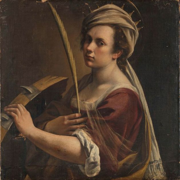 Self Portrait as Saint Catherine of Alexandria