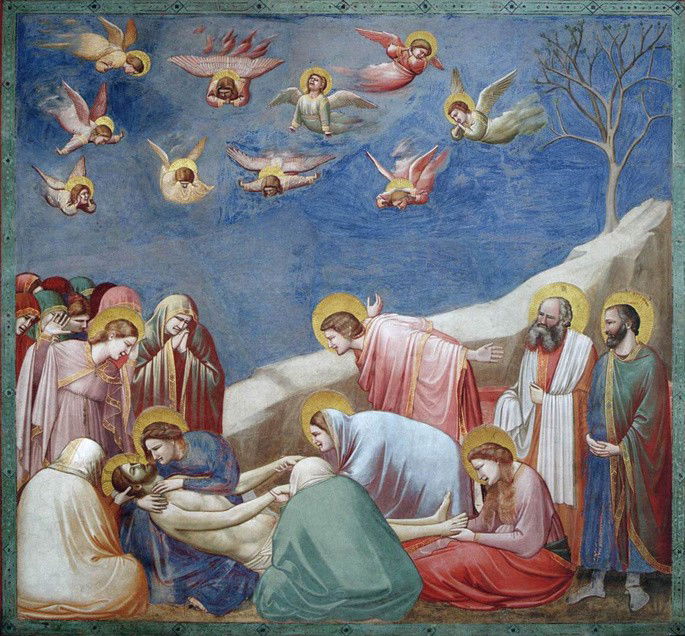 Quadro A Lamentação de Cristo, de Giotto