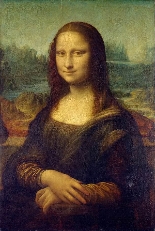 Mona Lisa - 77 cm x 53 cm - Louvre, Paris