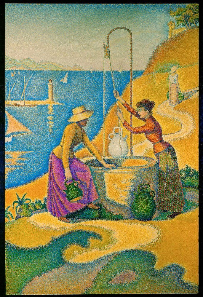 Jovens provençais no poço (1892), Paul Signac