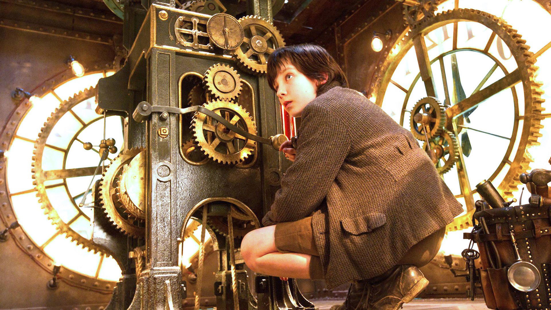 Cena do filme A invenção de Hugo Cabret.